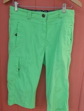 Killtec Women's Lime Green Cargo Crop Pants